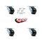 Service Caster 3.25 Inch Phenolic Swivel Caster Set with Roller Bearing and Swivel Lock SCC SCC-30CS3420-PHR-BSL-4 - alternate 5